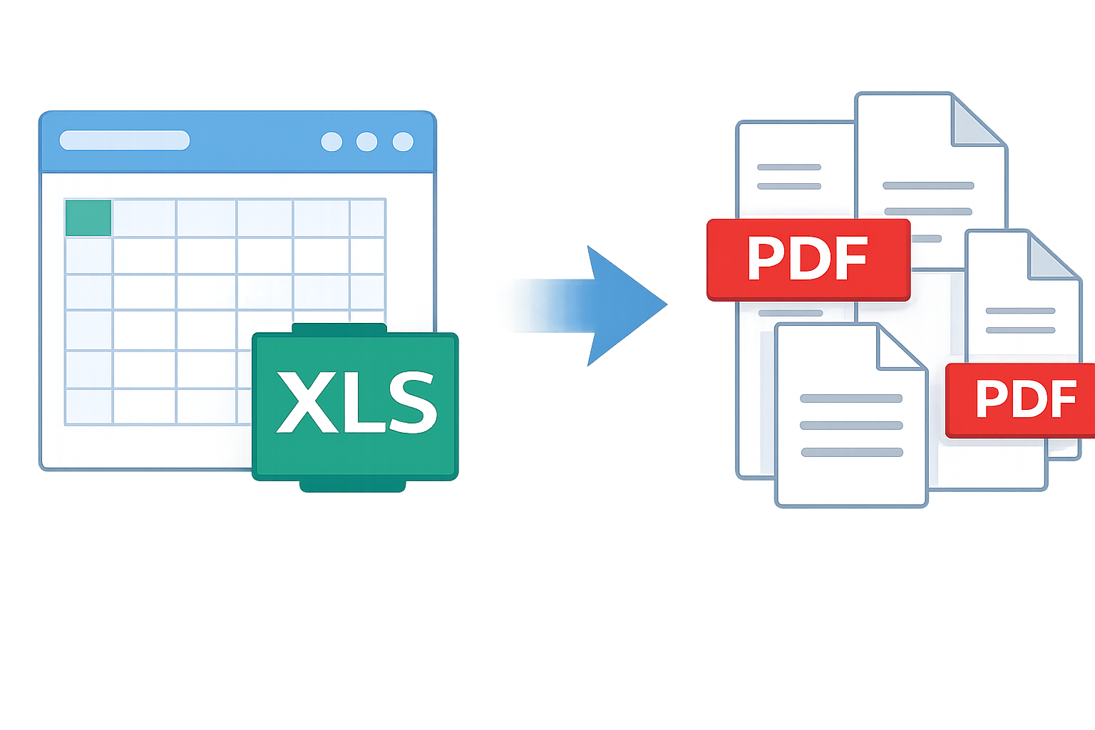 Excel spreadsheet generating multiple PDFs